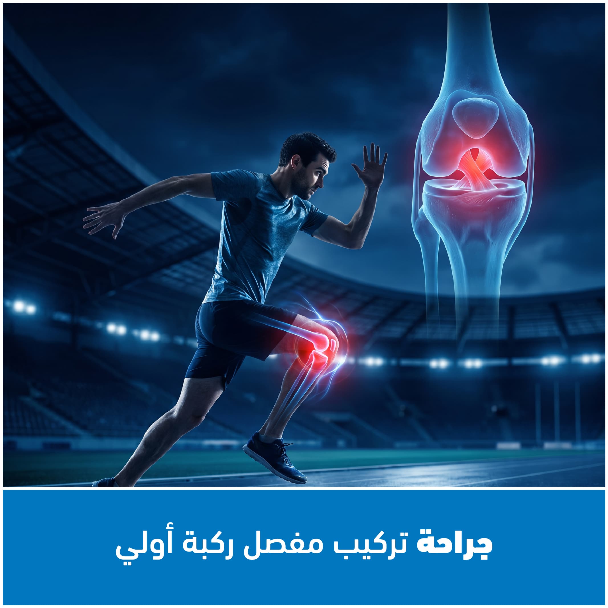 جراحة تركيب مفصل ركبة أولي